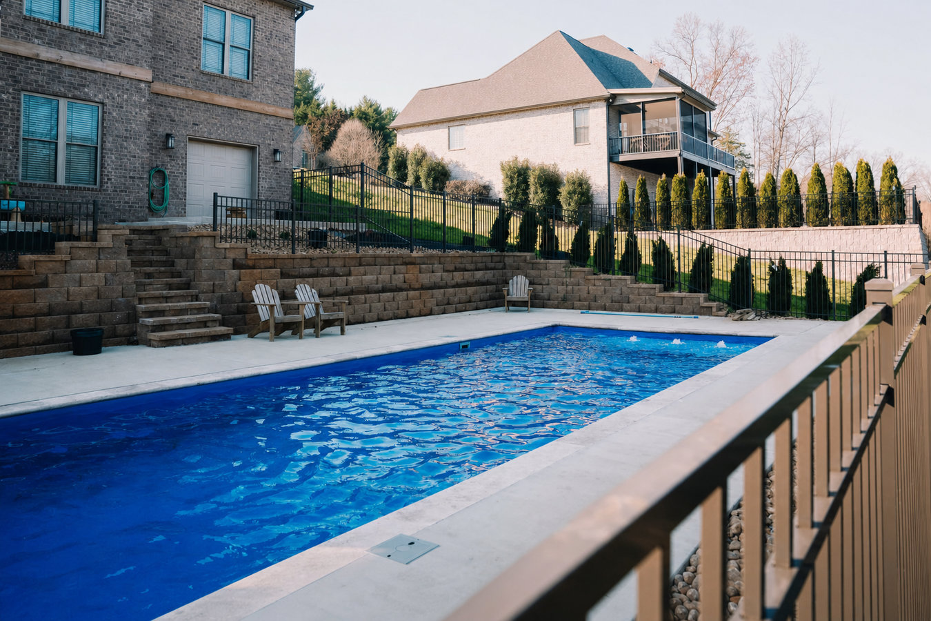 Pool fence installation