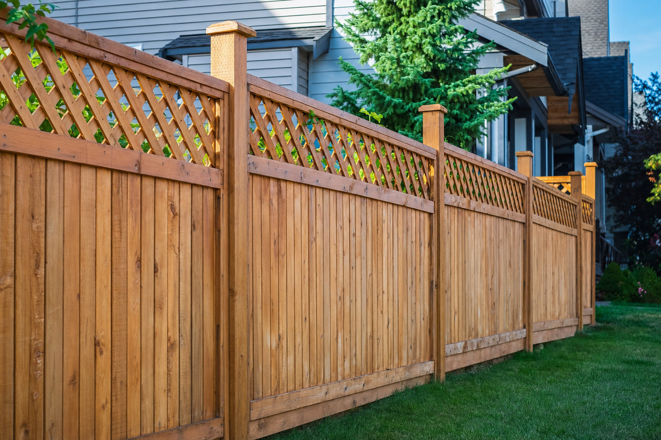 Privacy fence installation